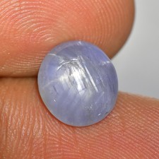3.45Ct Natural 6-Rays Star Unheated Grayish Blue Star Sapphire Gemstone, Burma