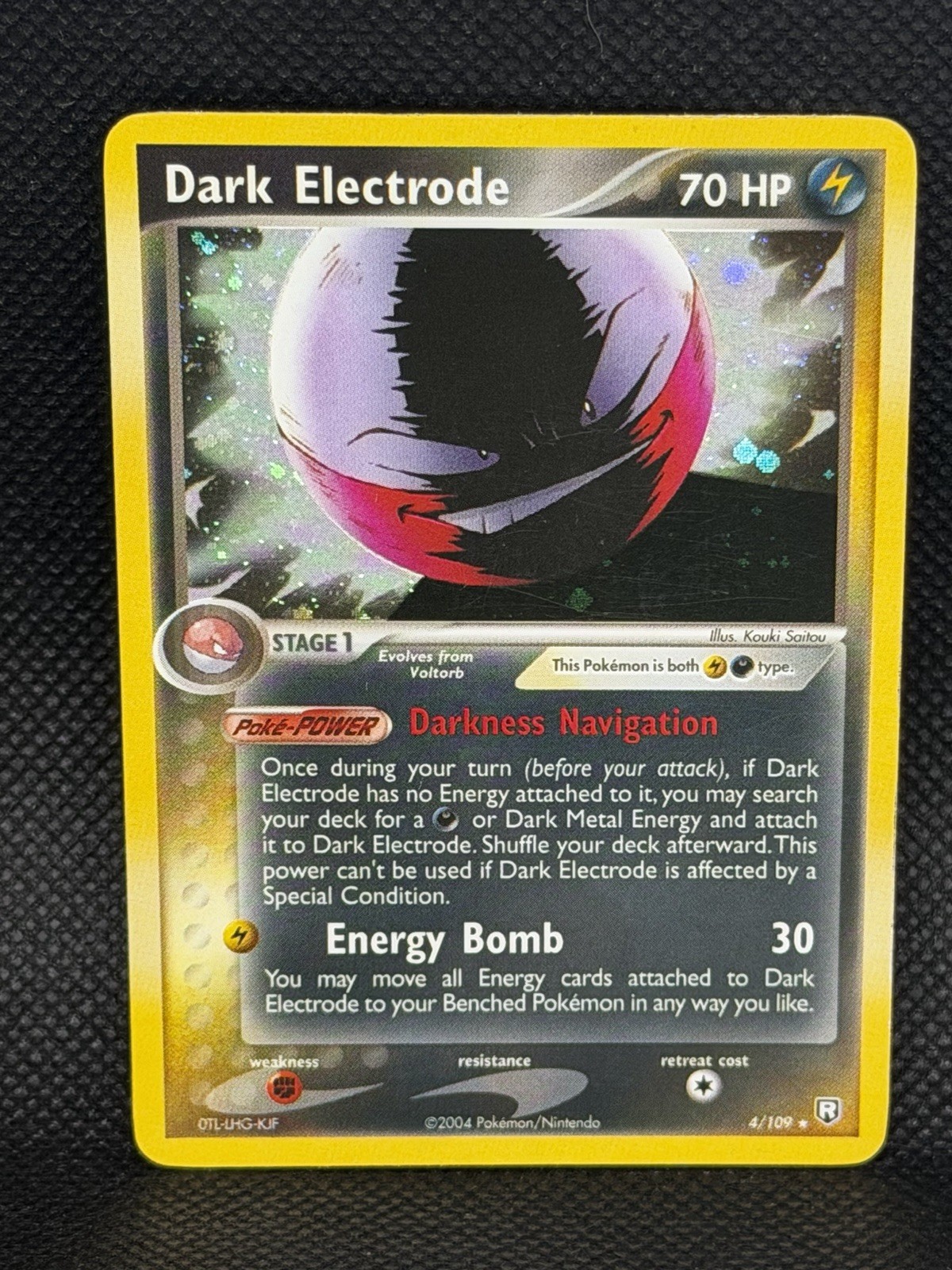 Pokemon TCG VERY CLEAN Dark Electrode 4/109 Team Rocket Returns Holo Rare