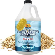 Natural Oatmeal Dog Shampoo  Conditioner - Hypoallergenic Formula - Naturall...