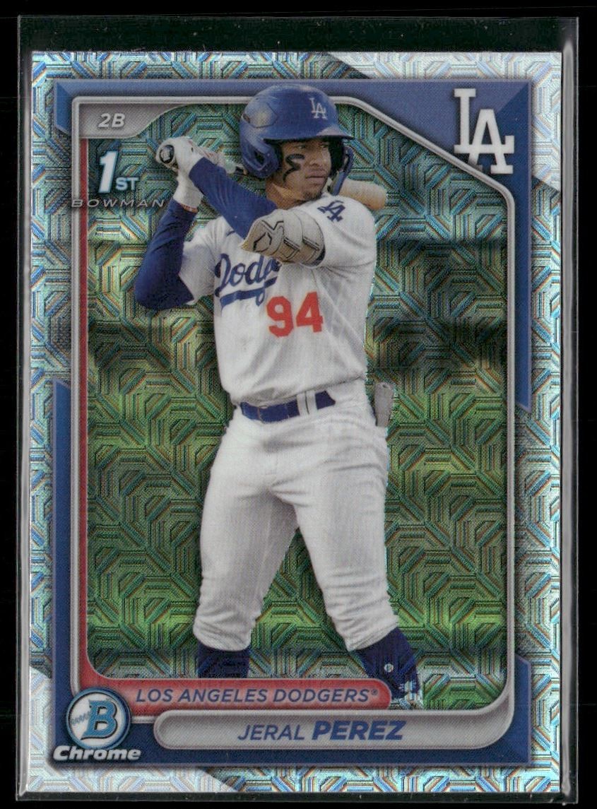Jeral Perez 2024 Bowman Chrome Mojo Refractor Los Angeles Dodgers #BCP-158