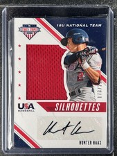 Haas, Hunter - 2020 USA Baseball - Autograph/Swatch - 173/299