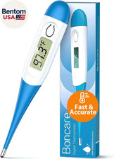 10 Seconds Oral Thermometer for Adults and Kids - Accurate  Safe Rectal Thermom