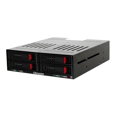 4 Slots SATA Interne Rack 4x 2,5 zoll Festplatte Fall HDD SSD Gehäuse w/LED