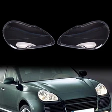 For Porsche Cayenne 2003-2006 Left & Right side Headlight Lens Cover+Glue