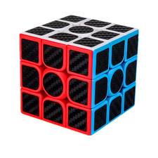 Speed Cube 3x3x3 Black puzzle cube 3x3 carbon fiber Party Birthday Gift Toy