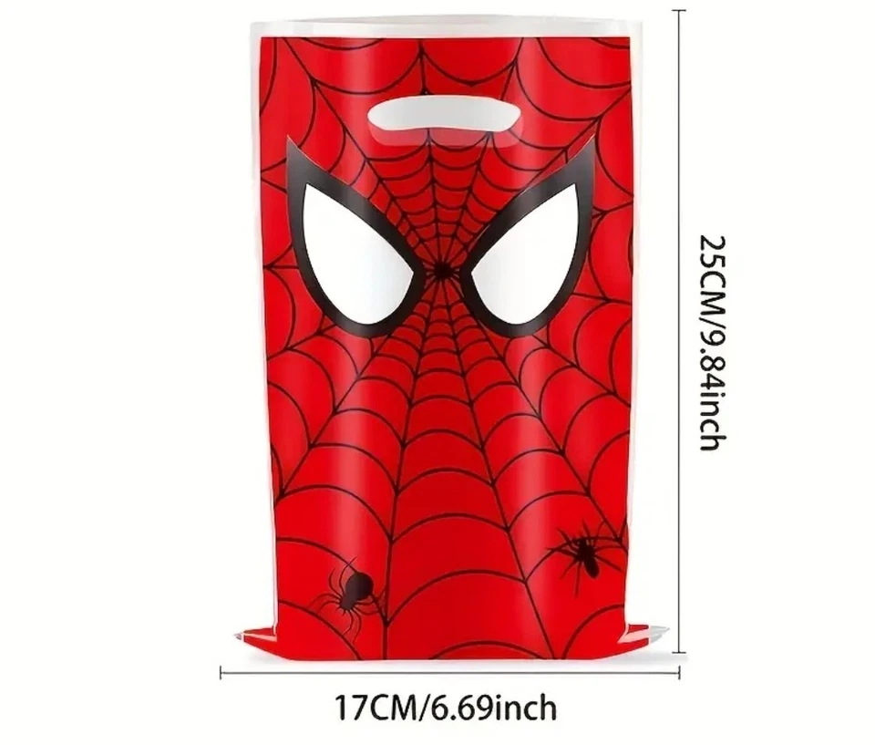 30x BOLSAS DE FIESTA SPIDERMAN - Suministros de Fiesta de Cumpleaños Niños Fiesta Foto 2 de 2