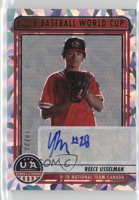2023 Panini USA Baseball Stars & Stripes Crystals /23 Reece Usselman Auto tj1