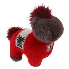 Figurine Mascotte Cheval Jouet De Fête Du Zodiaque Chinois Poupée En Peluche