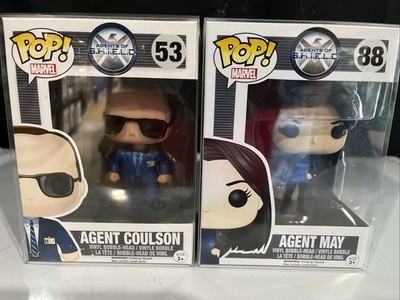 Funko Pop! Marvel Agents of Shield Agent Coulson #53 & Agent May #88 Vaulted