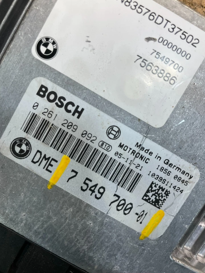 BMW 550I 650I 750I 2006 2007 motor ordenador ECU módulo de control ECM U1767 DG Foto 4 de 4