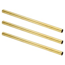 3 St&uuml;ck Messing Rundrohr, 15mm AD 0,5mm Wandst&auml;rke 300mm L&auml;nge Nahtloses Rohr