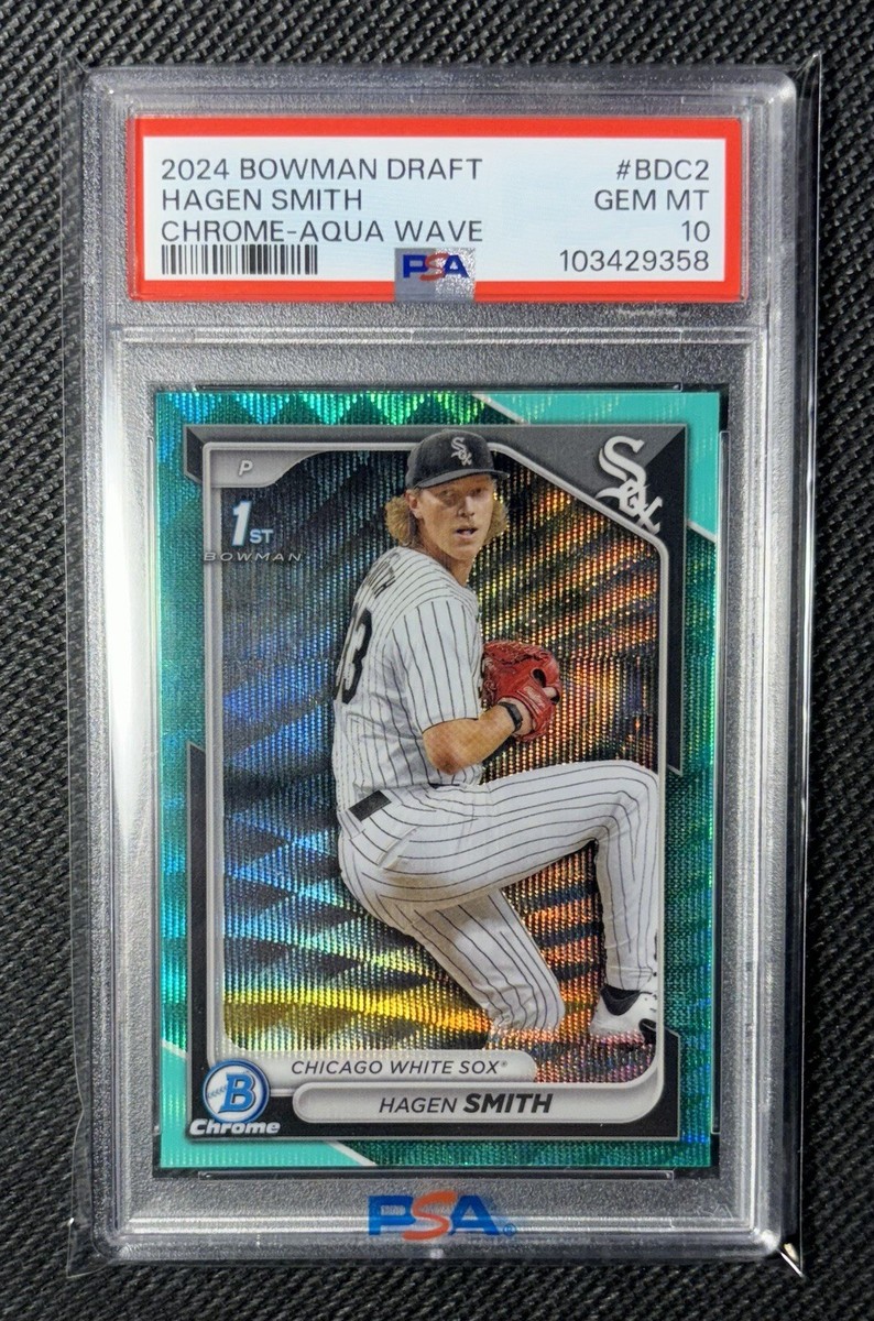 2024 Bowman Draft - Chrome Hagen Smith #BDC-2 Aqua Wave Refractor