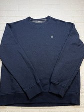 IZOD Advantage Performance Stretch Blue Men's Pullover Sweatshirt S Crew Neck