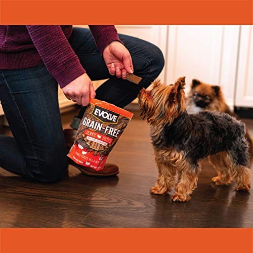 Evolve Grain Free Turkey Pea Berry Recipe Jerky Bites 12 Ounce Dog Treats