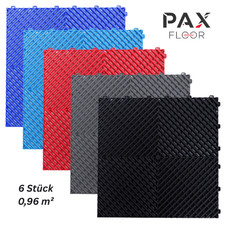 PAX-Floor Klickfliesen Performance 40x40cm 6er Set Garagen Boden Floor Werkstatt