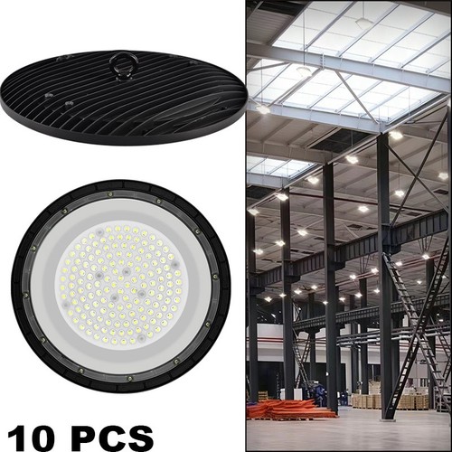 High Bay LED Light 10Pack 200w UFO Factory Warehouse Commercial Light ... - Modern Factory Light Fixtures