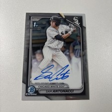2024 Bowman Draft SAM ANTONACCI Chrome 1st Auto Prospect White Sox