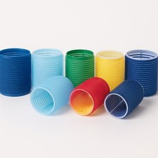 Pack of 6 Comair Jumbo Hair Rollers Self-Grip Rollers Hold Firm Without Clips