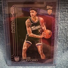 2025-26 Topps Basketball Nique Clifford RC SSP CASE HIT TEAM LOGO KINGS