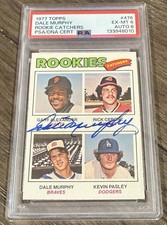 Dale Murphy Atlant Braves 1977 Topps RC Rookie Card 476 Signed PSA 6 EXMT 8 Auto
