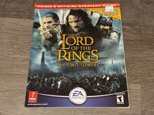 Lord of the Rings The Two Towers Guide Strategy Book Good Shape Authentic