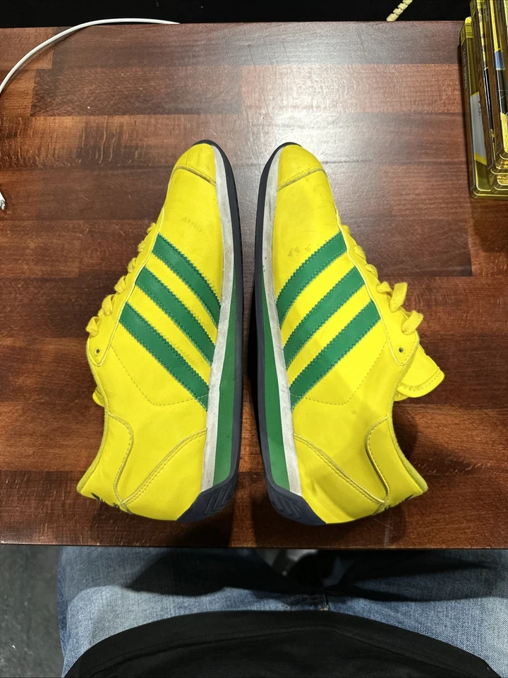 Adidas Originals Sneaker Gelb/Grün Vintage Retro Größe 43 1/3 (US 9)  |  Special - Bild 3 von 4