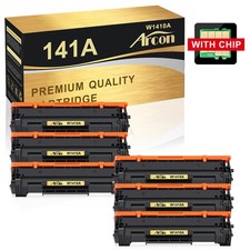 6 Pack 141A W1410A Toner WITH CHIP Fits for HP LaserJet MFP M140w M139w M110w