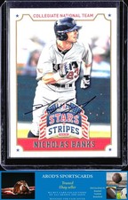 2015 Panini USA Baseball Stars & Stripes *Nicholas Banks **Card #77** AUTO (RC)