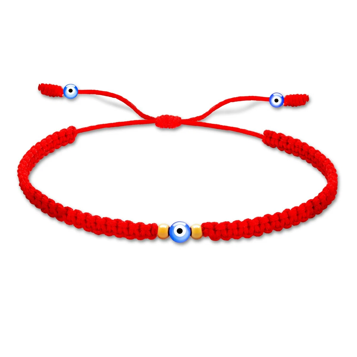 Red String Evil Eye Bracelet Gold filled Waterproof Mal De Ojo Hilo Rojo
