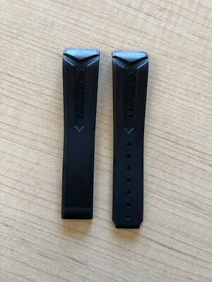 Omega black rubber strap 21mm for DSOTM SolaIMPULSE 21-18 for