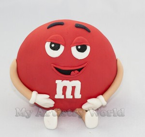 M M S Edible 3d Cake Topper Gum Paste Fondant M M S Figurine For A Cake Ebay