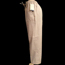 NWT Unisex Green Town Medical Scrub Uniform Elastic Waist Drawstring Pant Biege