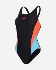 COSTUME DA BAGNO SPEEDO DONNA INTERO 00424817558  COLORBLOCK 2.0 BLACK PISCINA
