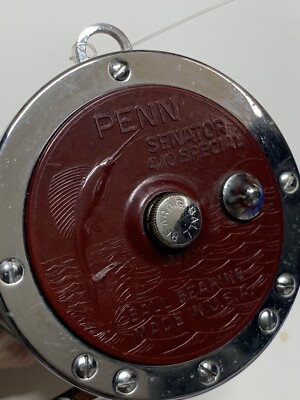 Used PENN Senator 113 4/0 conventional Saltwater Fishing Reel  Vintage