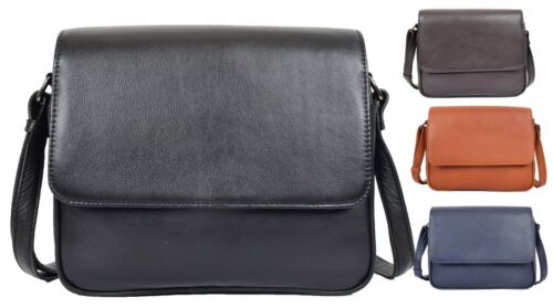 A1 Fashion Goods Womens Leather Crossbody Bag Work Casual Organiser ASST Colours - Afbeelding 1 van 42
