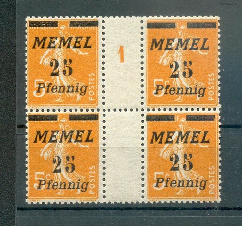 Memel 58ZW+Ms Ponte Intermedio+Ms** MNH Mint (72598