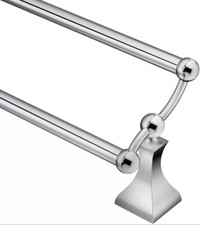 Moen DN8322CH, Retreat 24" Double Towel Bar, Chrome