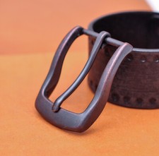 35mm Antique Copper Pin Waist Leather Single Prong Clips Belt Buckle Replacement