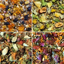 HERBAL FORAGE BLENDS - Hay Topper Pet Food Treat Bunny Rabbit Guinea Pig Organic