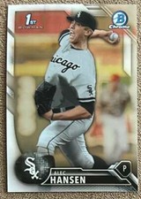 2016 Bowman Draft Picks & Prospects Chrome Alec Hansen Chicago White Sox #BDC-93