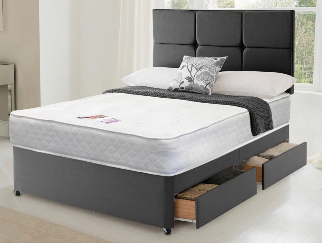 Luxury Quilted Memory Foam Matress - 4ft6 DOUBLE 5ft King Mattress