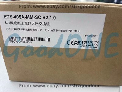 1PC NEW MOXA EDS-405A-MM-SC Managed Industrial Switch