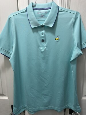 Masters Magnolia Lane Tech Women's Performance Golf Polo Shirt Stretch Large