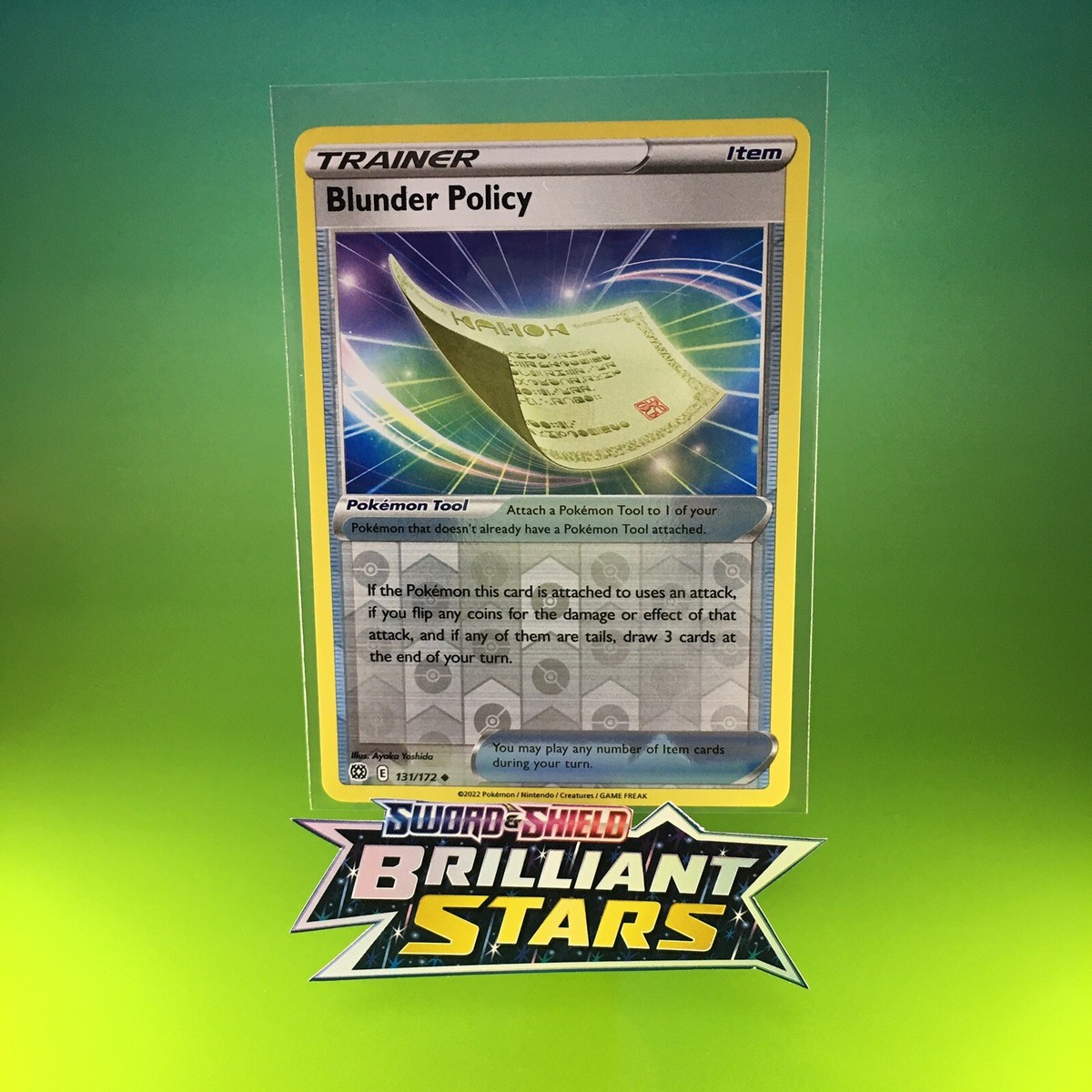 Blunder Policy 131/172 Holo Brilliant Stars Pokemon TCG Card Mint/NM Pack Fresh | eBay Blunder Policy 131/172 Holo Brilliant Stars Pokemon TCG Card Mint/NM Pack Fresh | eBay