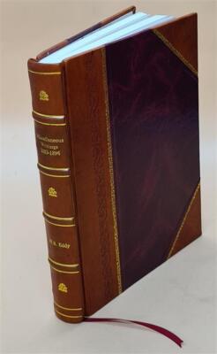 Miscellaneous Writings. 1917 By Fisher, Irving, [Leather Bound]