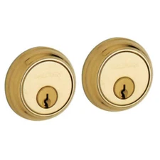 Baldwin 8021031 Double Cylinder Deadbolt for 1-5/8" Bore Hole, Non-Lacquered Bra