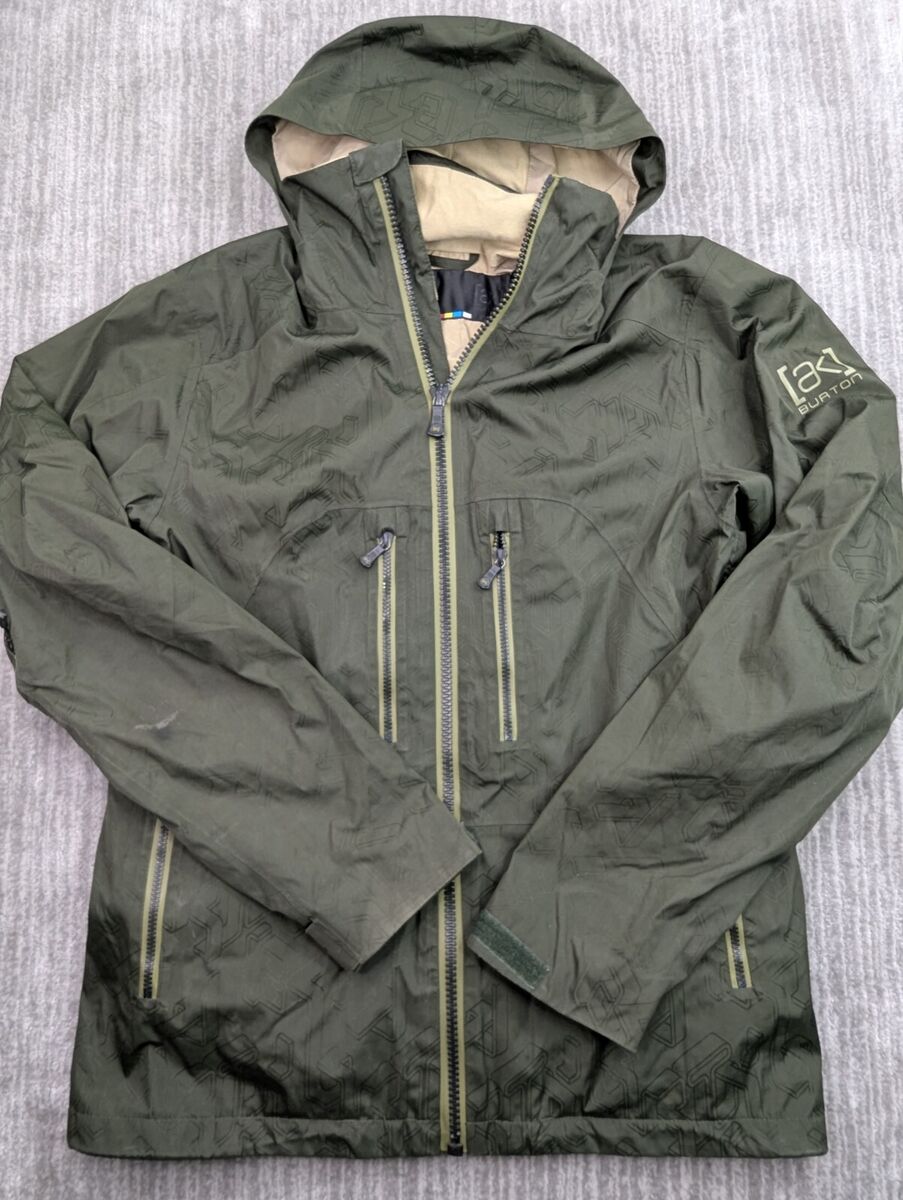 Burton AK 2L Stagger Jacket Mens Medium AK Gore Tex Green Burton AK 2L Stagger Jacket Mens Medium AK Gore Tex Green