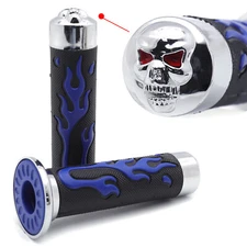 Comfort Blue Rubber Hand Grips 22mm 7/8" For Sportsbike ATV KTV Honda CB