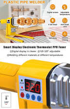 Saldatrice Tubi 800 220V Pb/pp/pe/ppr, Display Digitale, Plastica 320°c - Miniatura 2