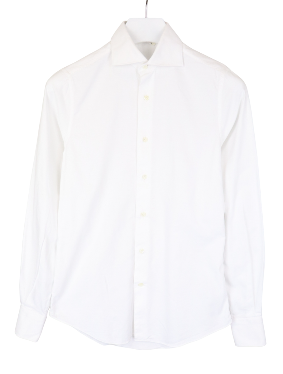 SUITSUPPLY Extra Slim Fit Formal Shirt Men's MEDIUM Cutaway Neck White  Button | eBay
